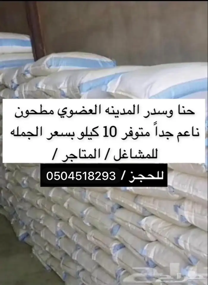 سدر بلدي عضوي وحناء المدينه ناعم مضمون جمله كميات بالطن 35