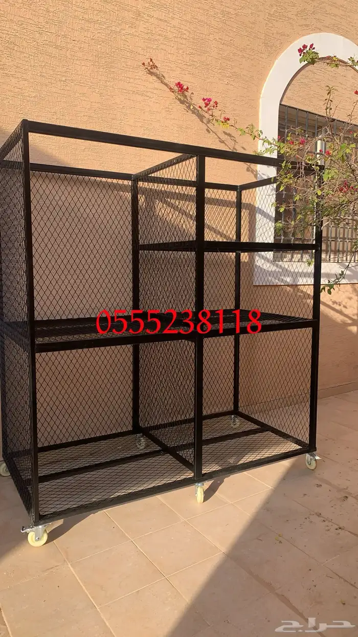 حامل حطب حديد ولحام قوي كفرات اصليه مزوده بفرامل 22