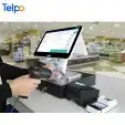 جهاز كاشير لمس مطعم بوفيه كوفي تموينات بقالة حلاق مشغل ملحمة 0