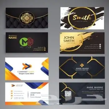 مطابع تنفيذ تصميم بزنز كرت اختام توماتيك اختام بطاقه عملID 2