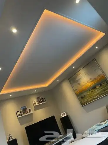عمل جبس بورد سيمنت بورد سكف المستعار تكسير 8