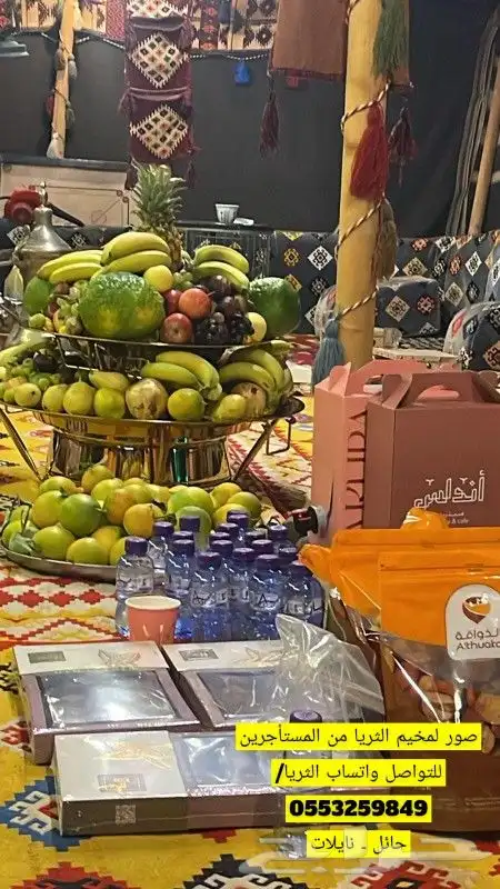 مخيم الثريا للإيجار اليومي حائل _ قرية نايلات 38