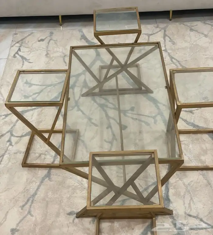 طقم طاولات حديد 5 قطع الموقع خليص شمال مكه 0