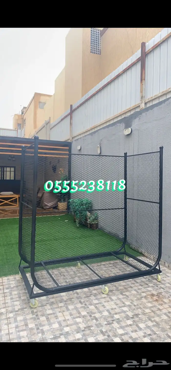 حامل حطب حديد ولحام قوي كفرات اصليه مزوده بفرامل 25