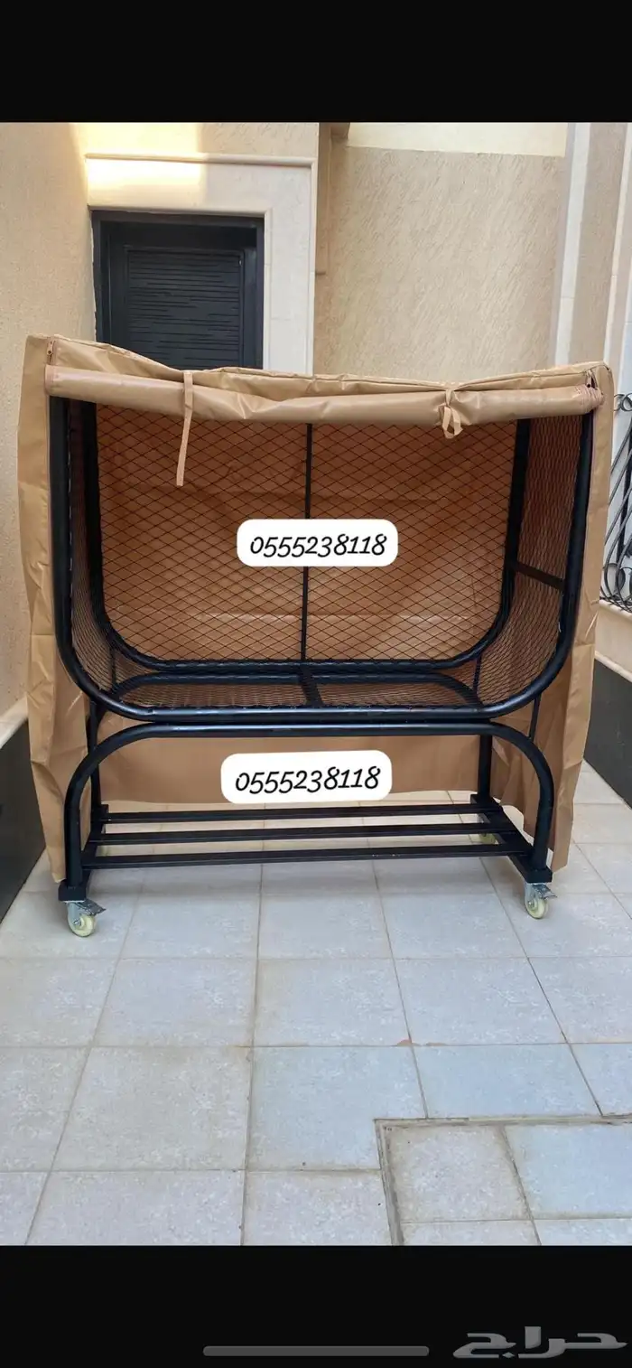 حامل حطب حديد ولحام قوي كفرات اصليه مزوده بفرامل 11