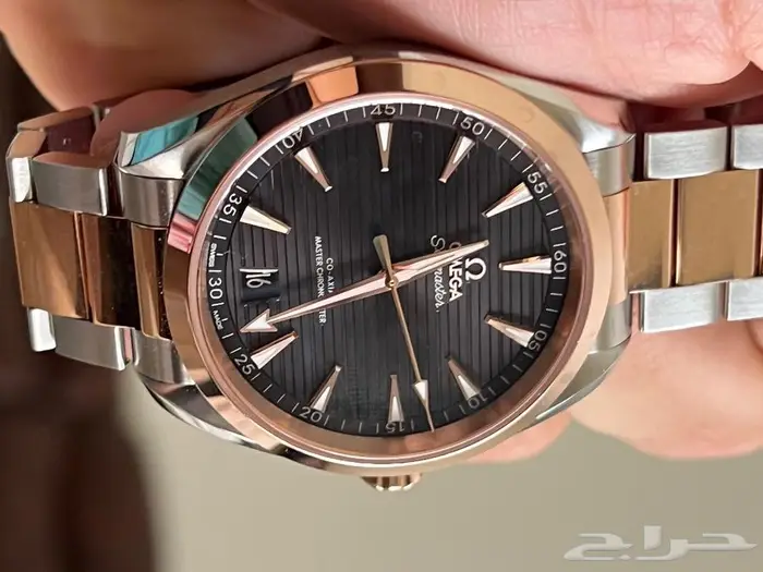 Omega seamaster gold اوميغا سي ماستر اكواتيرا ذهب وستيل 0