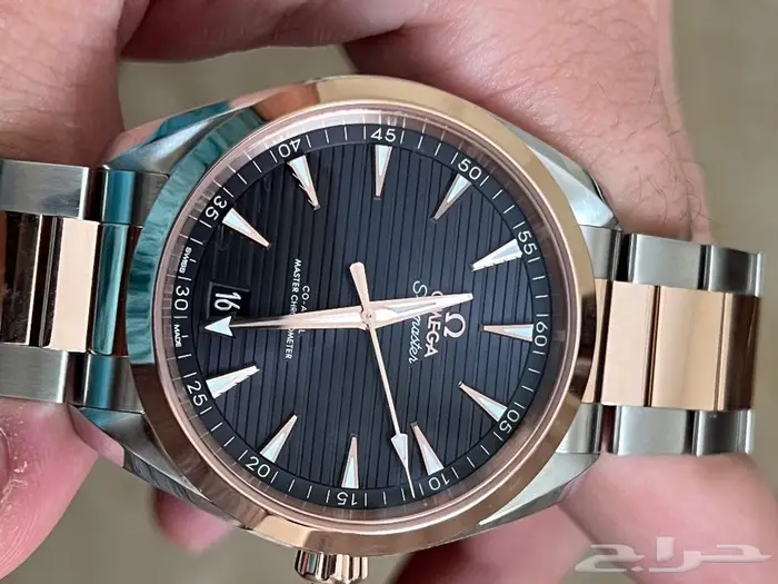 Omega seamaster gold اوميغا سي ماستر اكواتيرا ذهب وستيل 5