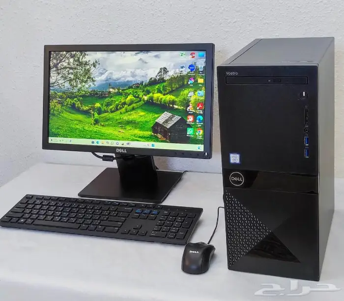 كمبيوتر مكتبي دلDELL_شبه جديد_سريع وعملي _SSD 12