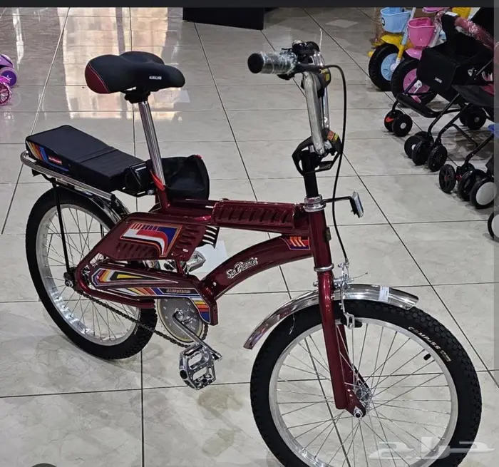 سيكل رامبو جديد بقراطيسه ومتوفر مستعمل عنابي 0