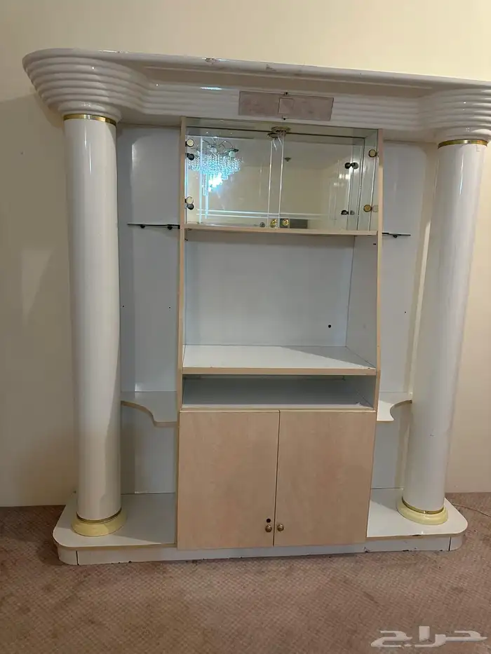 دالوب ابيض مع أبواب زجاج مع أناره 5