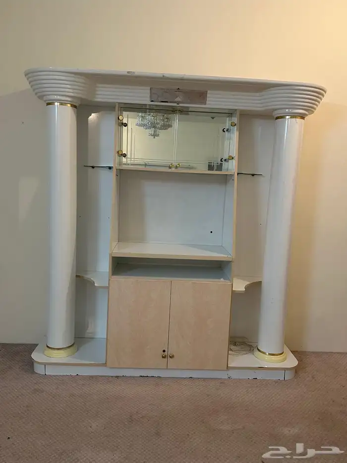دالوب ابيض مع أبواب زجاج مع أناره 4