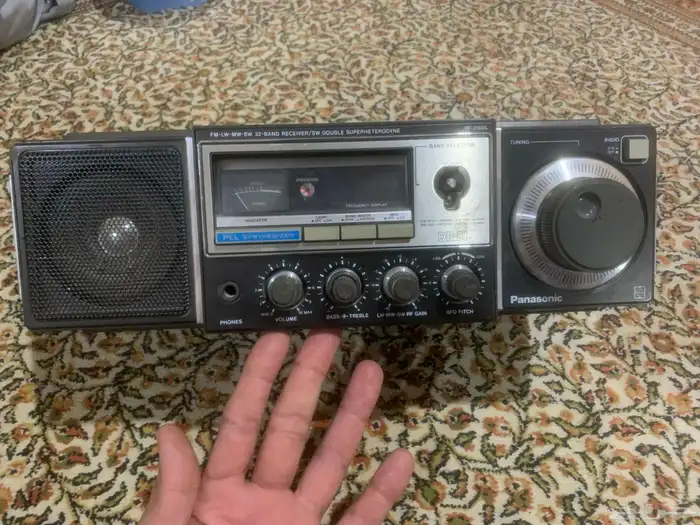 تراث تحفة انتيكا راديو ياباني قديم وشغال ومميز ونادر 3