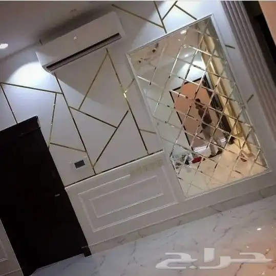 معلم ديكورات الرياض دهنات ورق حائط فون جداريات رخام والخشبية 3