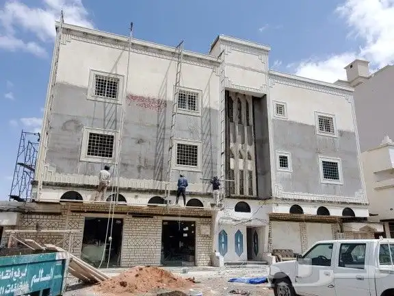 ديكورات خارجيه تصميم الحجر الطبيعي بطحاء الرياض واسمنت الريا 1