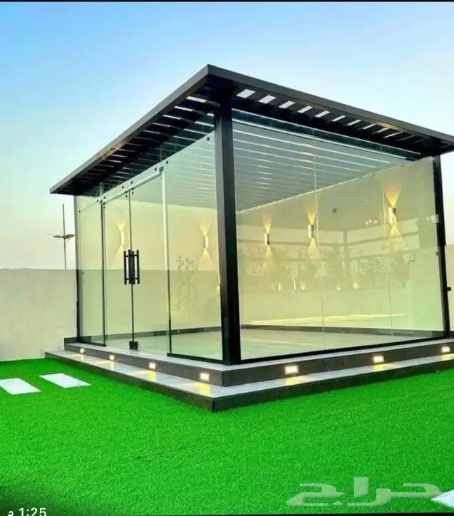 تصميم الاحواش جلسات جازان عشب صناعي مظلات 0