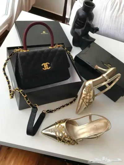 شنط شان يل طقم جميع موديلات حذاء شنطة شوز ماركة عالمية فلات 36
