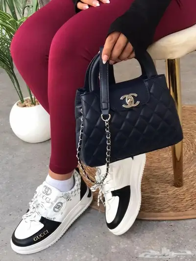 شنط شان يل طقم جميع موديلات حذاء شنطة شوز ماركة عالمية فلات 45