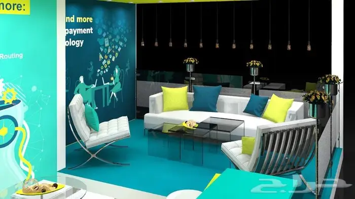 بوث معارض تنفيذ بوثات تصميم اكشاك تصميم جناح معارضbooth work 64