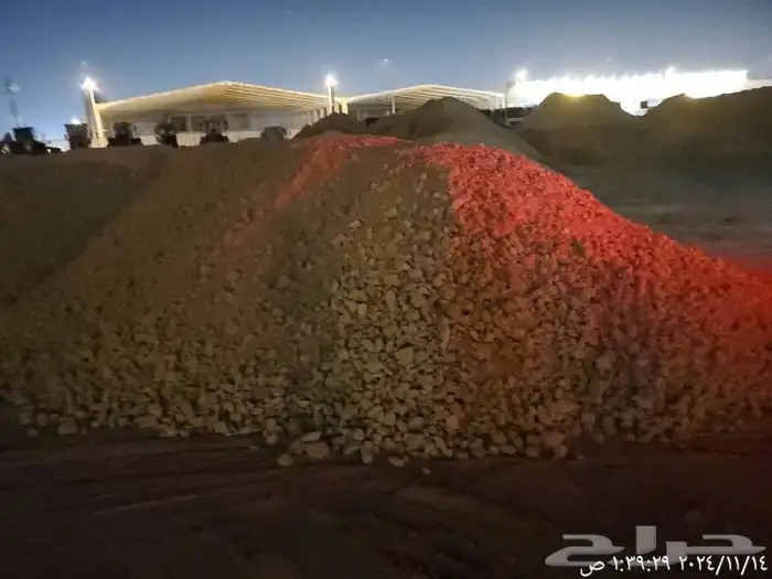 توريد ودفن ورص طبقات توريد رمل ابيض رمل احمر 1