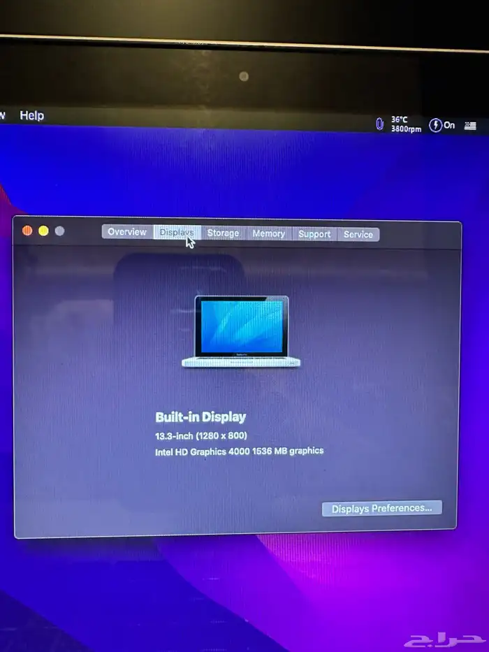 ماك بوك برو i7 2012 مجدد 5