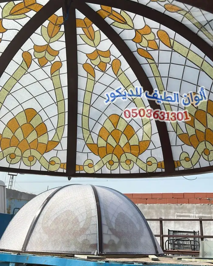 قبب و شبابيك و زجاج معشق و أبواب و مرايا 11