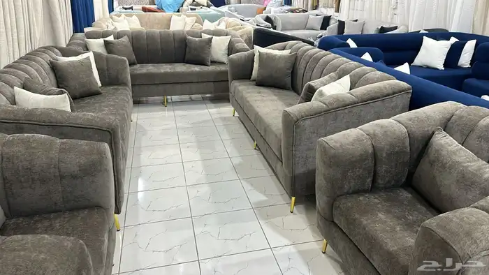 اطقم كنب تفصيل و جاهز على حسب الطلب جديده و بضمان 3