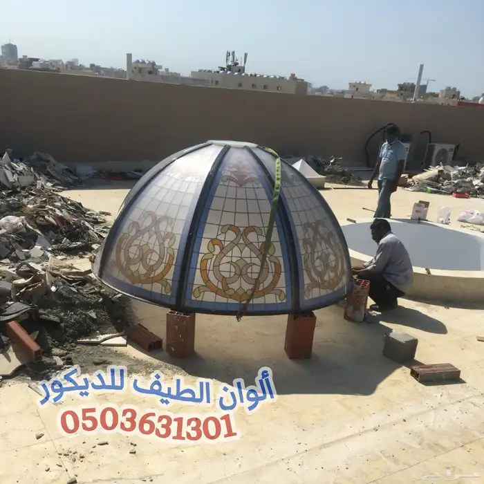 قبب و شبابيك و زجاج معشق و أبواب و مرايا 12