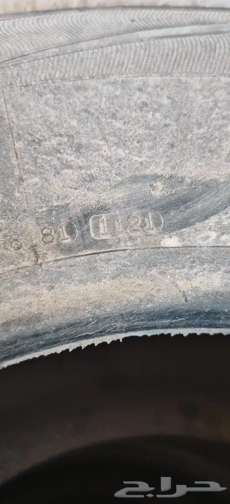 كفرات مستخدمة مقاس 315 70 R17 جنط 17 تاريخ 2021 1