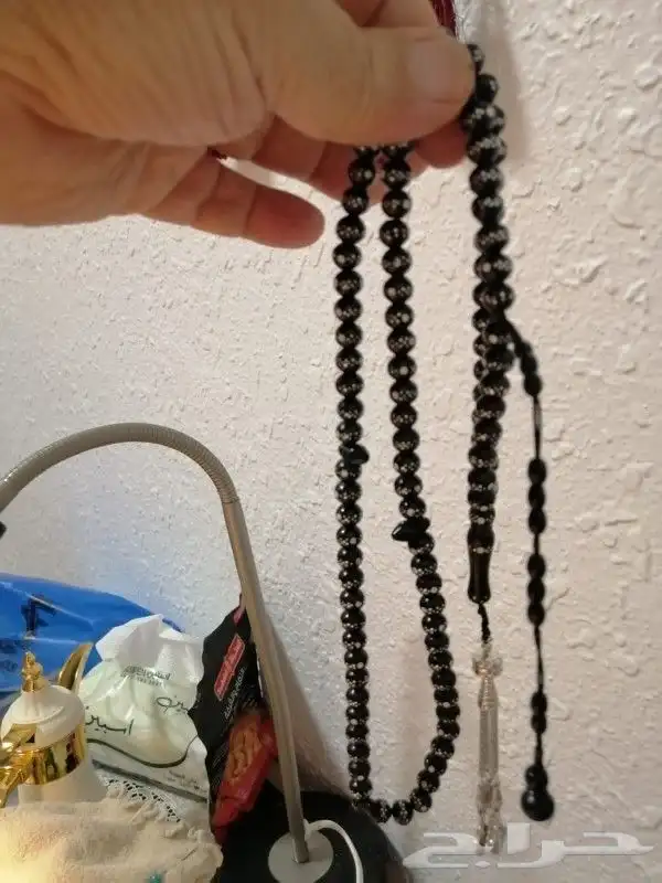 سبحة يسر مطعمة بالفضة كاملة (جديدة). 0