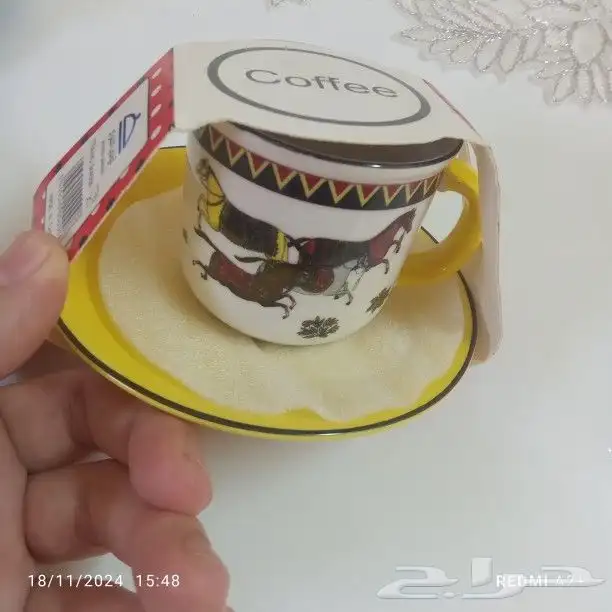 فناجين قهوه تركي 6 حبات بإلوان زاهيه ومميزه 2