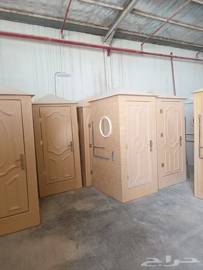 حمامات دورات مياه متنقله فيبر مجهز بلكامل بجميع اغراضه حمام 2