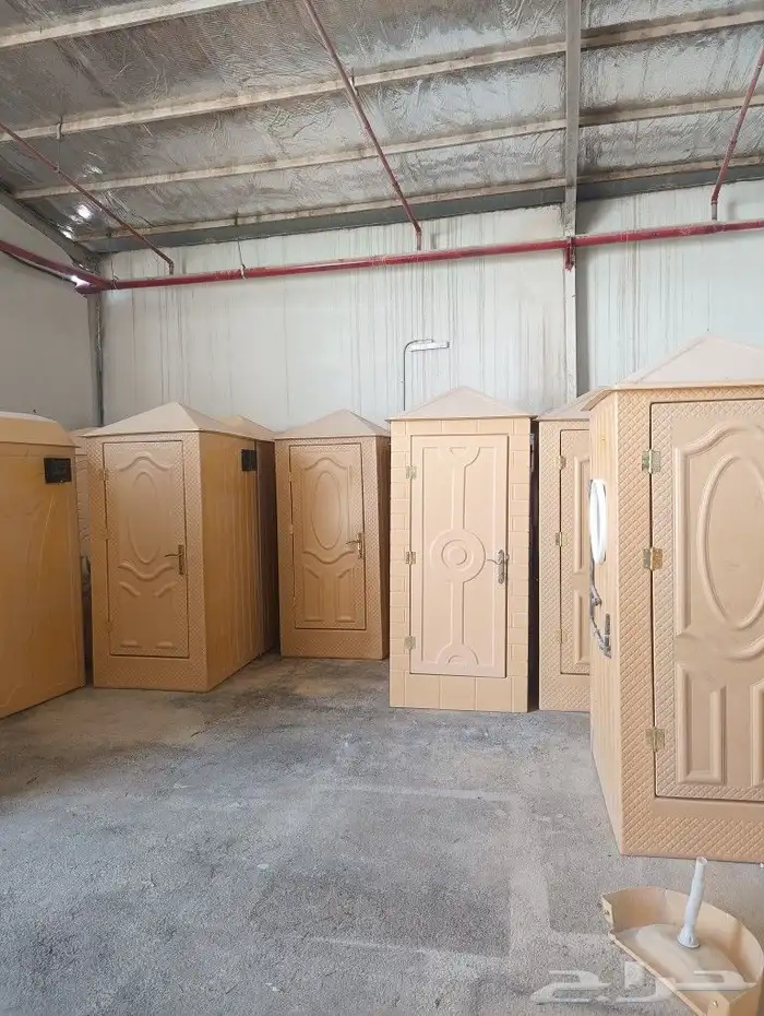 حمامات دورات مياه متنقله فيبر مجهز بلكامل بجميع اغراضه حمام 3