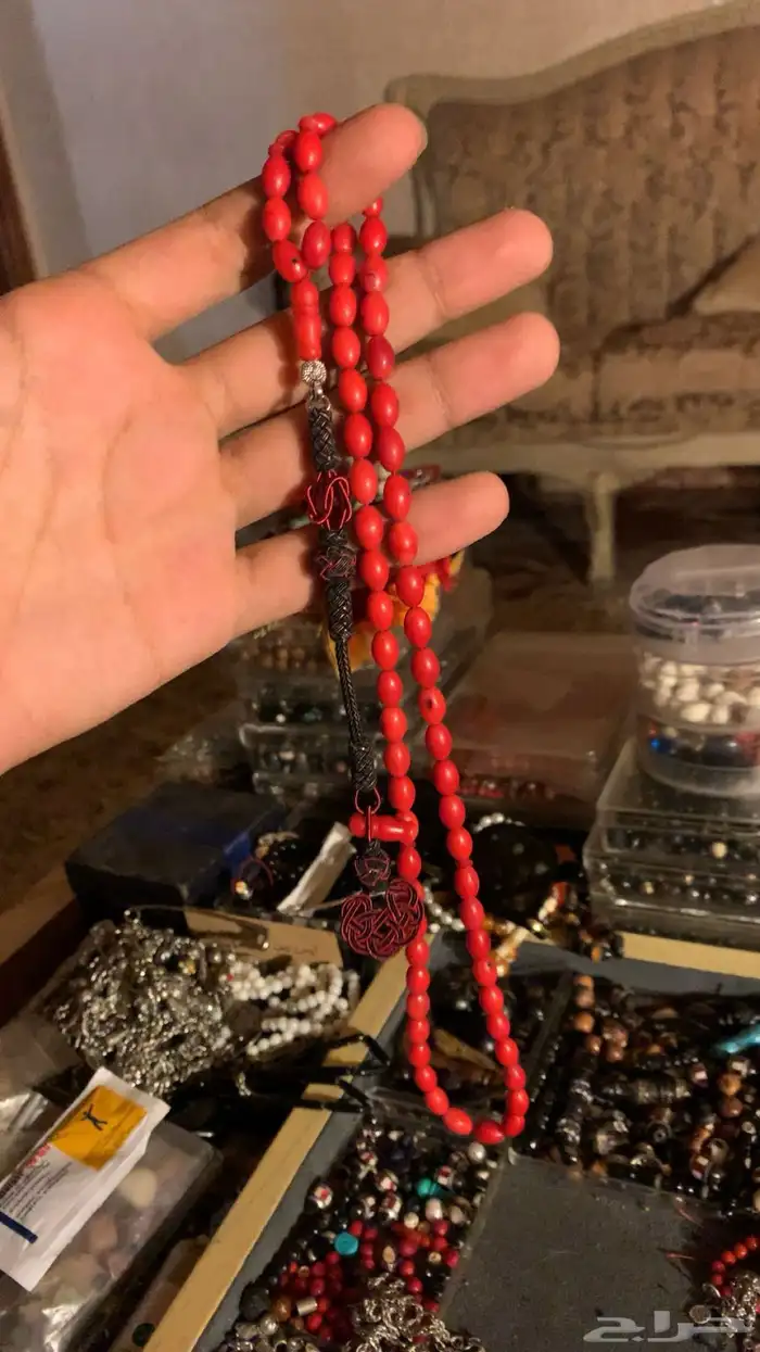 سبحة مرجان طبيعي 2