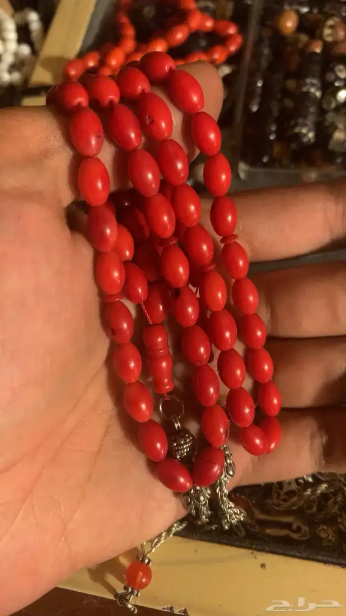 سبحة مرجان طبيعي 3