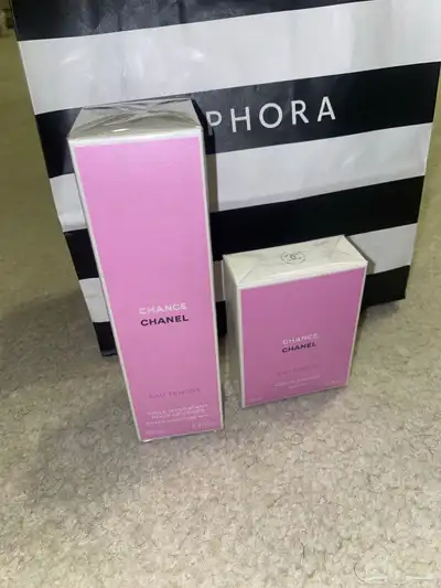 عطر شانيل تندر الاصلي مع كريم شعر عطري من سيفورا جديد 0
