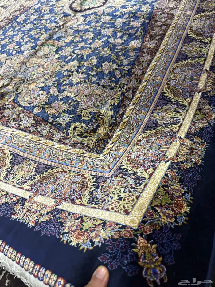 سجاد حرير قم ايراني فاخر 15