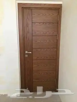 ابواب كبس خشب تفصيل محل 1