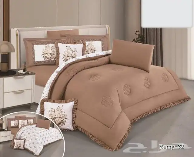 لحاف 8 قطع وجهين فخم جده 0