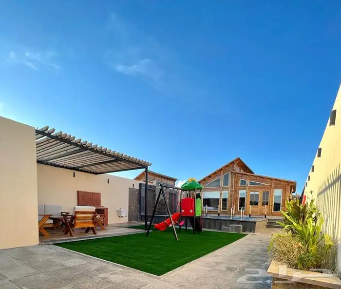 شاليه للايجار في شمال جده استراحة كوخ شاليهات اكواخ بسخان 12