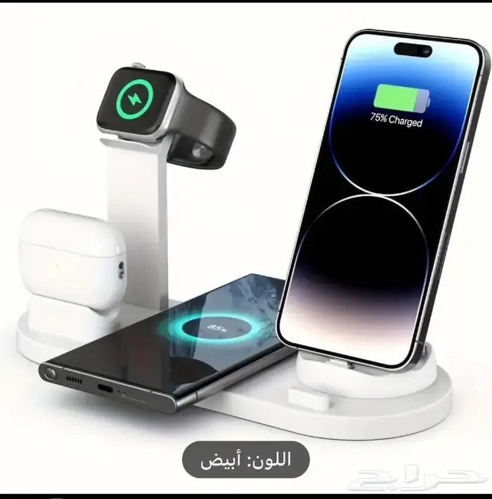 جديد شاحن لاسلكي أبيض 0