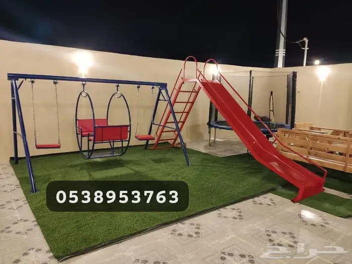 بأقل الأسعار أفضل المراجيح وأحلى الألعاب والجلسات الحديدية 1