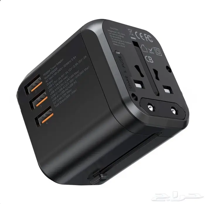 فيش سفر Choetech 30 واط PD عالمي متعدد المنافذ 4