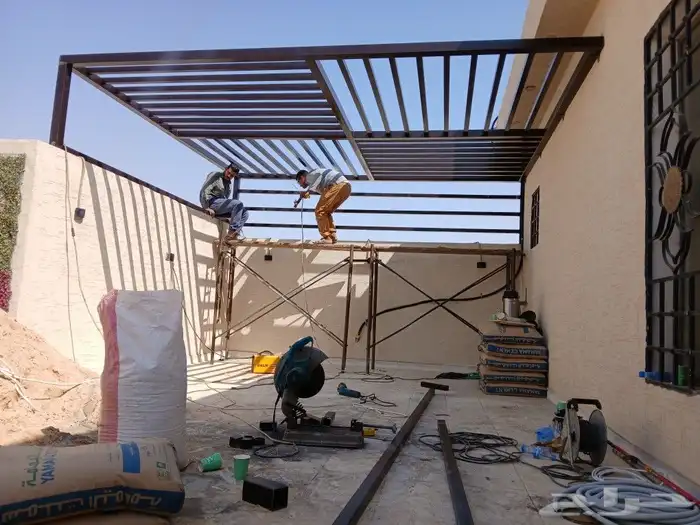 تنسيق حدائق جلسات الخارجيه مظلات شلالات ثيل طبيعي 0