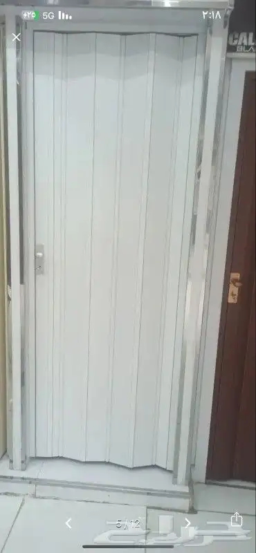ابواب سحب سحاب جلد وبلاستيك كورديون 4