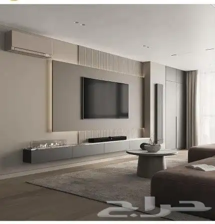 ديكورات خلفيات تلفزيون شيبورد دهانات ورق جدران تكسيات 4