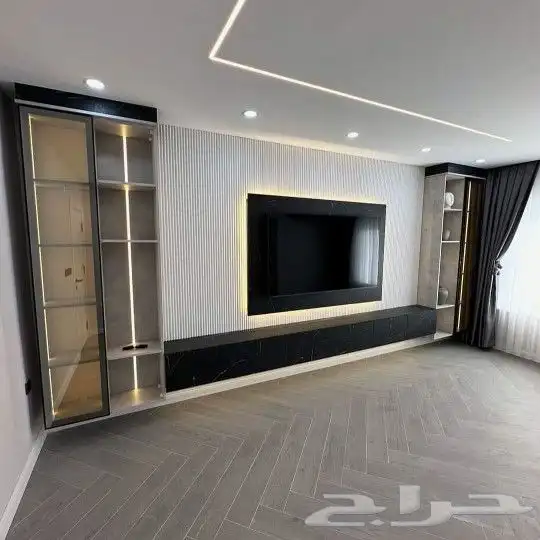 ديكورات خلفيات تلفزيون شيبورد دهانات ورق جدران تكسيات 2