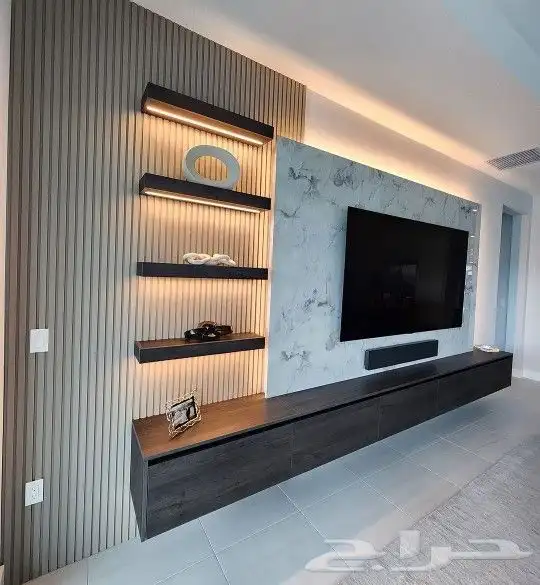 ديكورات خلفيات تلفزيون شيبورد دهانات ورق جدران تكسيات 1