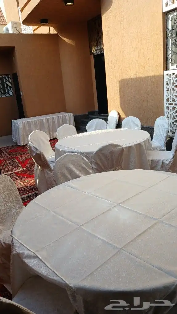 تأجير للحفلات والمناسبات كراسي وطاولات سماعات استقبالات 1