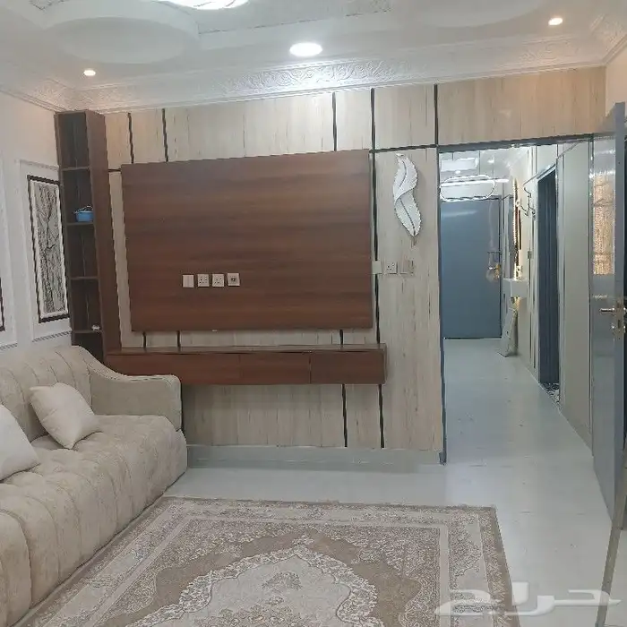 ديكور داخلى لشاشه تلفزيون بشكل عصرى 0