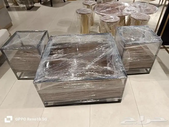 طاولات حديد رخام بديل رخام 1